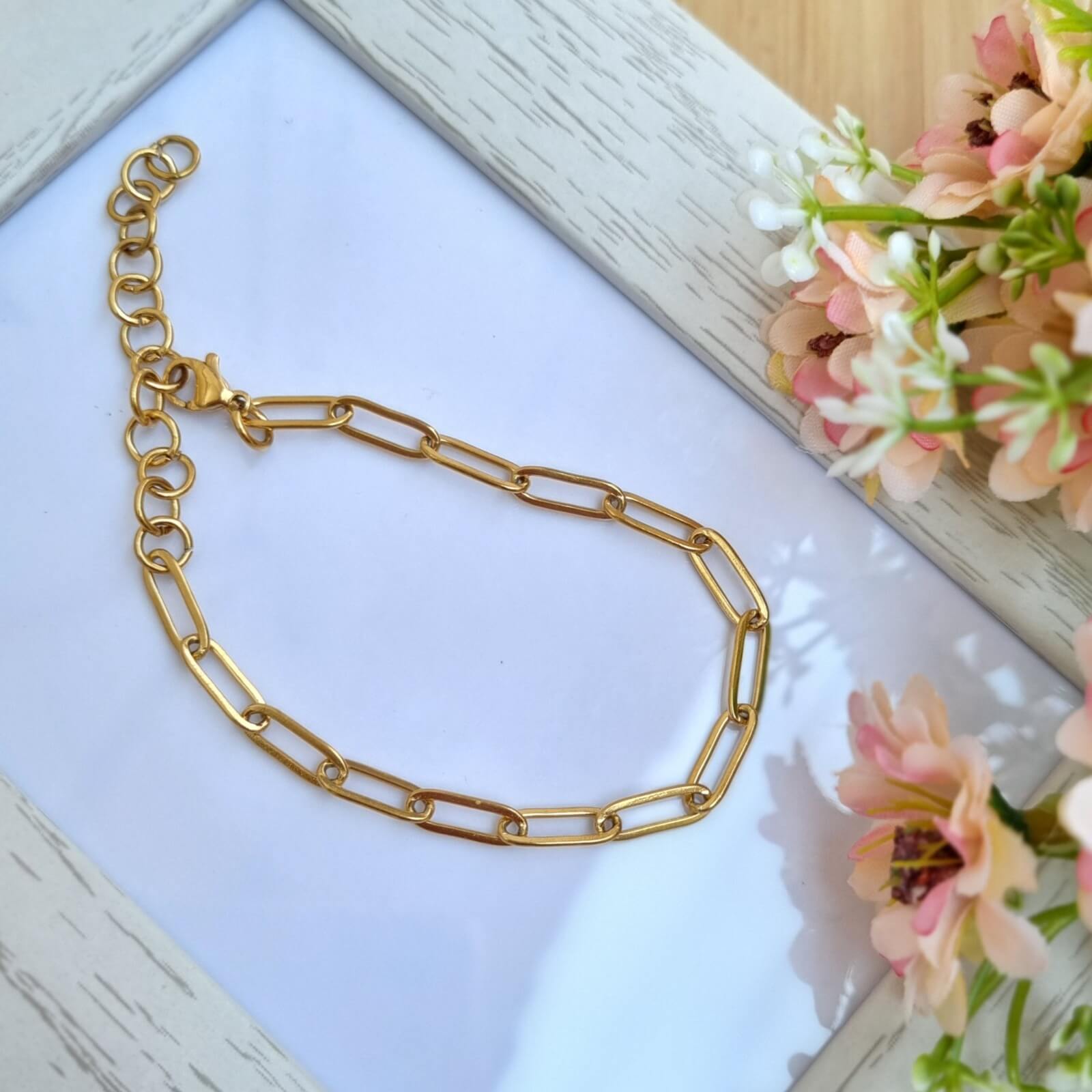 Pulsera eslabón dorado