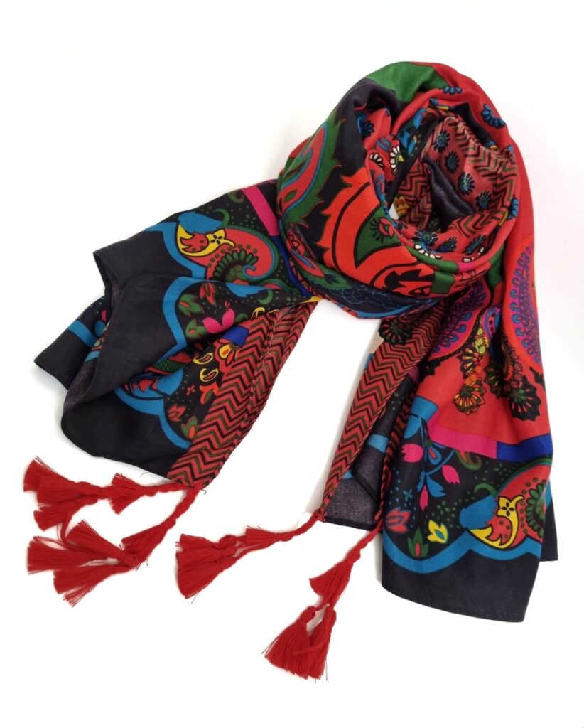 Pañuelo grande diseño India