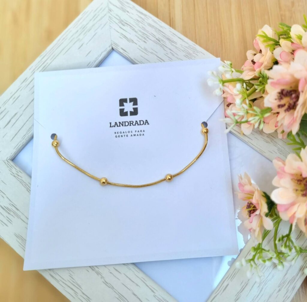 Pulsera Lina cordón perla